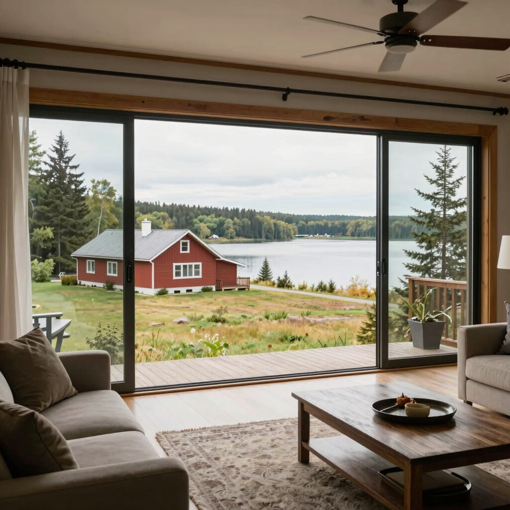 Rural Canadian property with a home